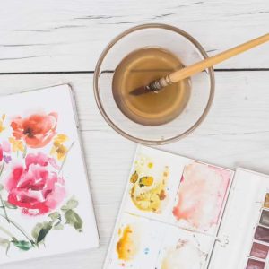 Aquarel·la creativa semiabstracta