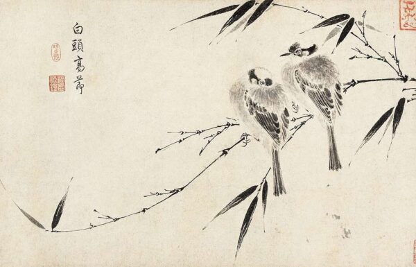 Sumi-e: Ocellets a la natura